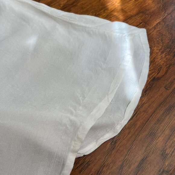 Vintage Cute Options White Embroidered Rayon Boho Dress – One Size - Picture 12 of 13